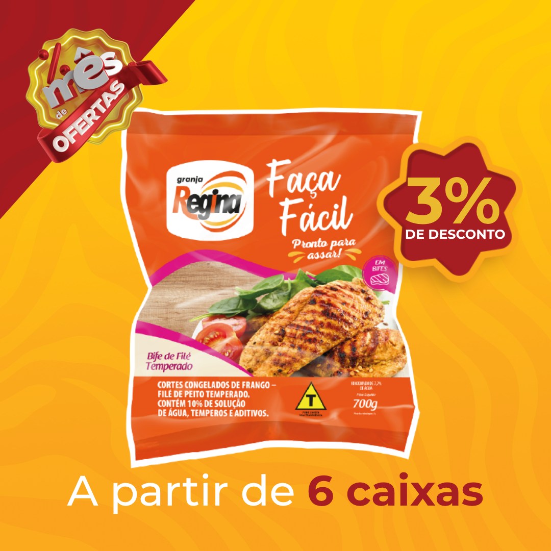 Bife de Fil&eacute; Cong 700g - Fa&ccedil;a F&aacute;cil